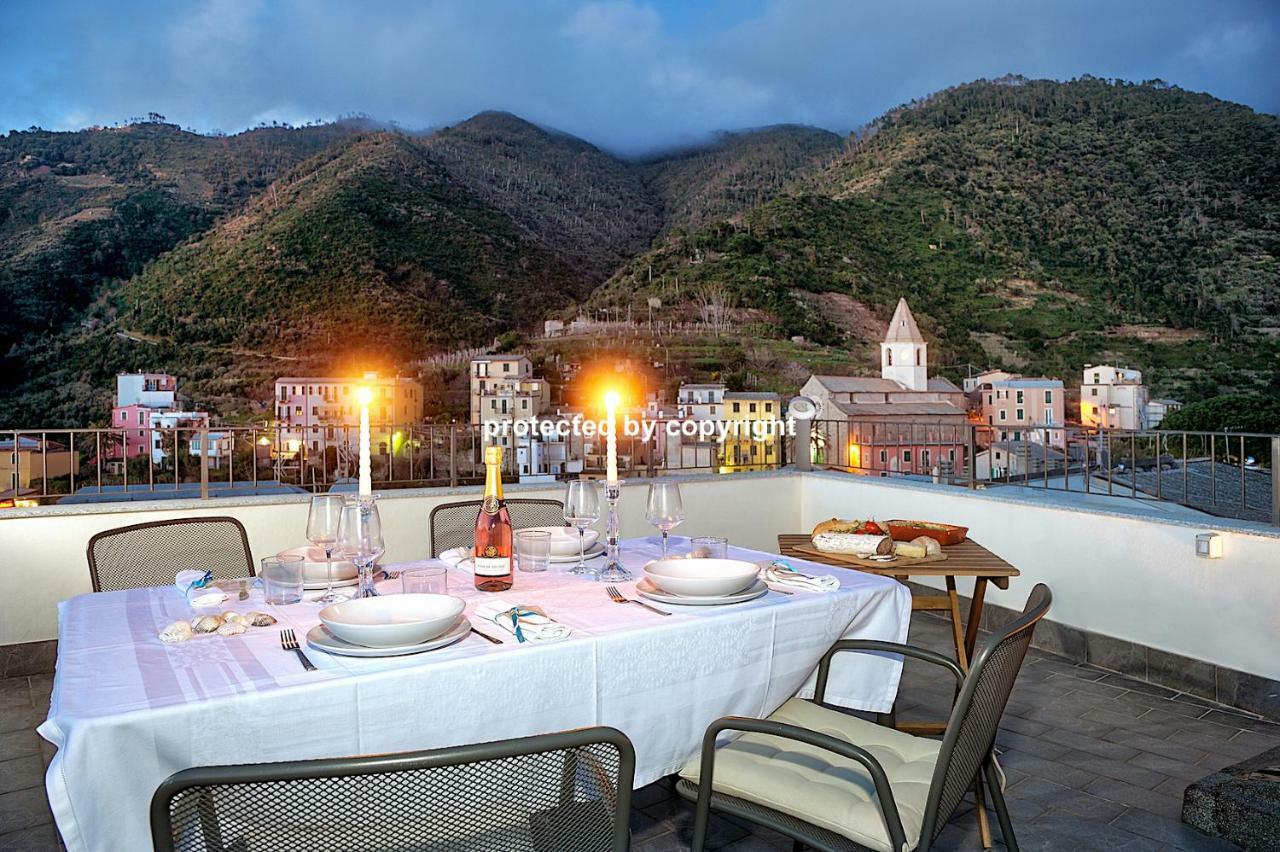 Luxury Penthouse Sea View Villa Corniglia Dış mekan fotoğraf